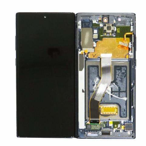 OLED Screen Digitizer Assembly with Frame for Samsung Galaxy Note 10 Plus 5G N975 (Refurbished)-Aura Black