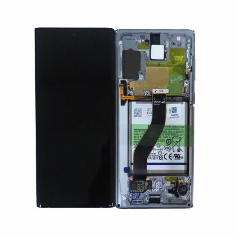 OLED Screen Digitizer Assembly with Frame for Samsung Galaxy Note 10 N970 (Service Pack)-Aura Glow