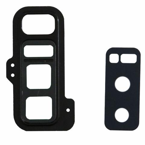 Back Camera Lens with Cover Bezel Ring (Black) for Samsung Galaxy Note 8
