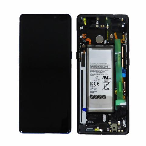 OLED Screen Digitizer Assembly with Frame for Samsung Galaxy Note 8 N950 (Service Pack)-Midnight Black