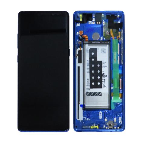OLED Screen Digitizer Assembly with Frame for Samsung Galaxy Note 8 N950 (Service Pack)-Blue