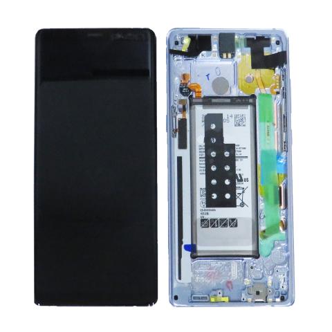 OLED Screen Digitizer Assembly with Frame for Samsung Galaxy Note 8 N950 (Service Pack)-Orchid Gray