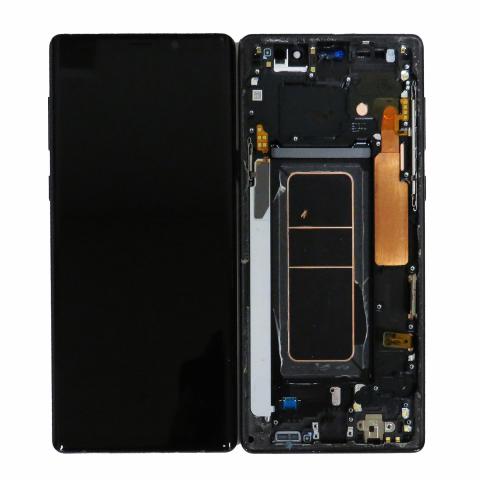 OLED Screen Digitizer Assembly with Frame for Samsung Galaxy Note 9 N960 (Refurbished)-Midnight Black