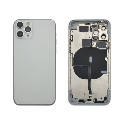 Back Housing W/ Small Parts Pre-Installed For iPhone 11 Pro -Silver