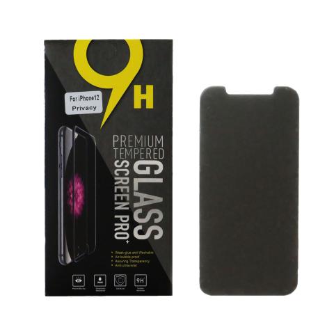 Tempered Glass Screen Protector for iPhone 12 / 12 Pro (10 PACK) (Privacy)
