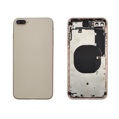 Back Housing W/ Small Parts Pre-Installed For iPhone 8 Plus - Gold