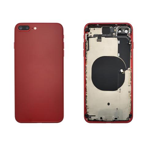 Back Housing W/ Small Parts Pre-Installed For iPhone 8 Plus - Red
