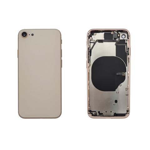 Back Housing W/ Small Parts Pre-Installed For iPhone 8 - Gold