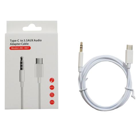 Type-C to 3.5 Aux Audio Adapter Cable for Mobile Phone