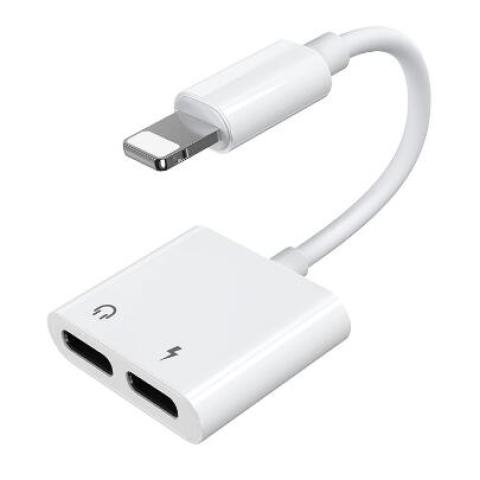 Dual Lightning Audio & Charger Adapter (Retail Package)