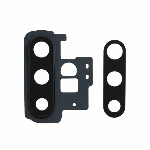 Back Camera Lens with Cover Bezel Ring (Black) for Samsung Galaxy Note 10 Plus 5G