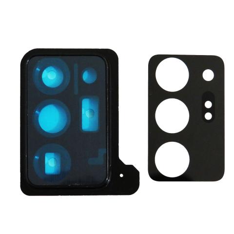 Back Camera Lens with Cover Bezel Ring (Black) for Samsung Galaxy Note 20 Ultra 5G