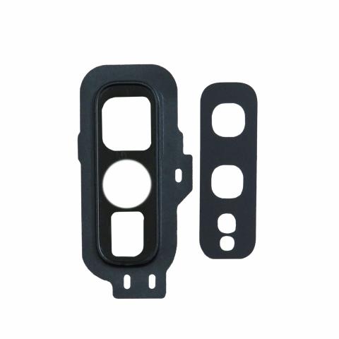Back Camera Lens with Cover Bezel Ring (Black) for Samsung Galaxy S10E