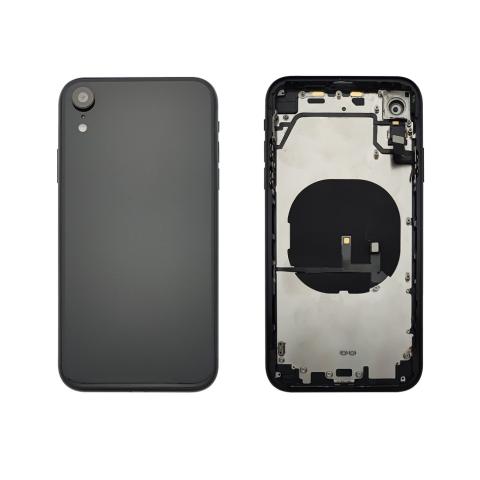 Back Housing W/ Small Parts Pre-Installed For iPhone XR - Black