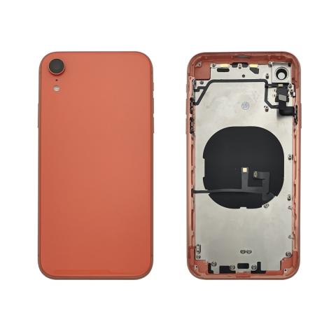 Back Housing W/ Small Parts Pre-Installed For iPhone XR - Coral