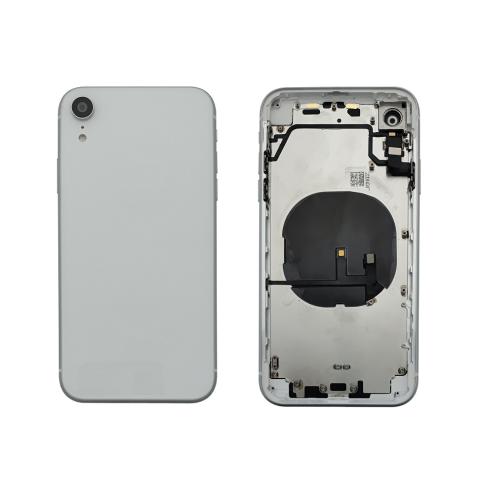 Back Housing W/ Small Parts Pre-Installed For iPhone XR - White