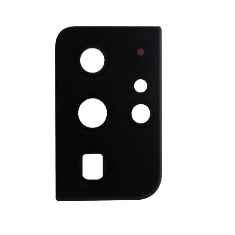 Back Camera Lens with Cover Bezel Ring (Black) for Samsung Galaxy S21 Ultra 5G