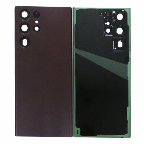 Back Glass for Samsung Galaxy S22 Ultra 5G- Burgundy
