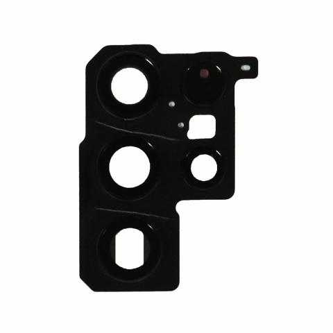 Back Camera Lens with Cover Bezel Ring (Black) for Samsung Galaxy S22 Ultra 5G