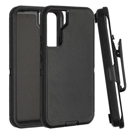 Samsung S23 Defender Case With Belt Clip - Black / Black (Ground Shipping Only)