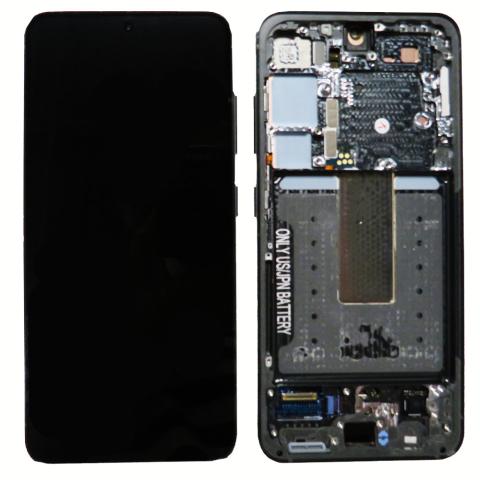 OLED Screen Digitizer Assembly with Frame for Samsung Galaxy S23 5G (Refurbished) - Green