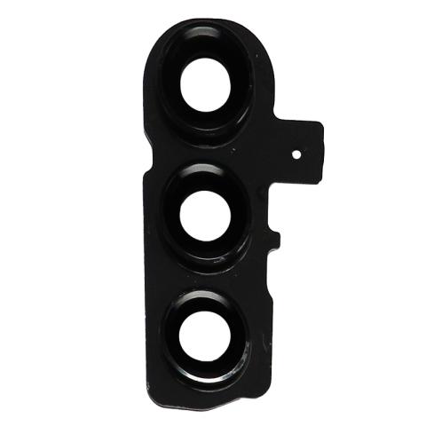 Back Camera Lens with Cover Bezel Ring (Black) for Samsung Galaxy S23 5G, S23 Plus 5G
