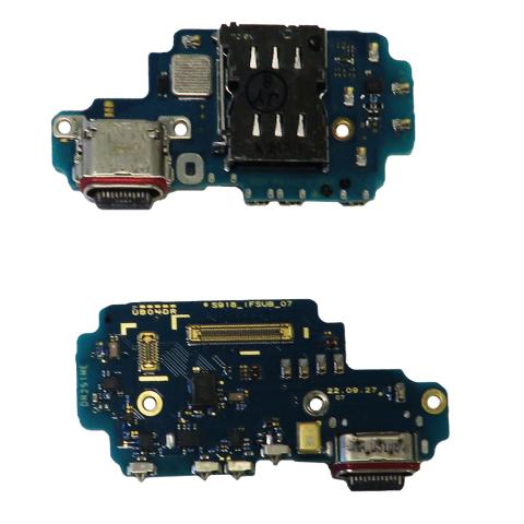Charging Port with Sim Card Reader for Samsung Galaxy For Samsung Galaxy S23 Ultra 5G (Premium) ( American Version)