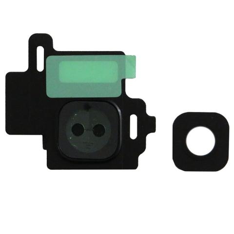 Back Camera Lens with Cover Bezel Ring (Black) for Samsung Galaxy S8