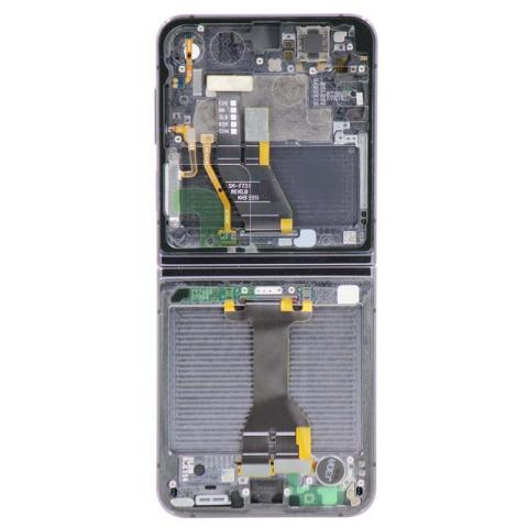 OLED Screen Digitizer Assembly with Frame for Samsung Galaxy Z Flip 5 5G (Service Pack) (US & Int'l) - Graphite