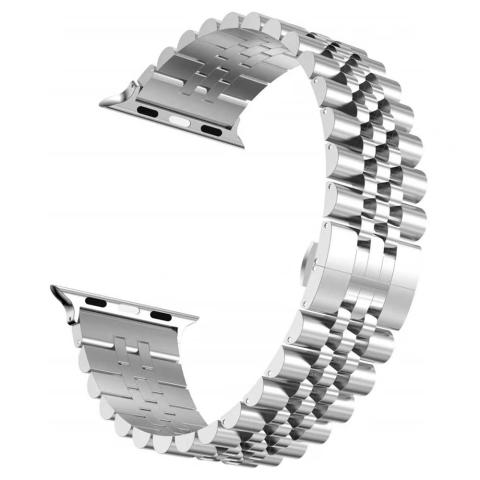 Stainless Steel Apple Watch Band 42 / 44 / 45 / 49mm - Silver (Ground Shipping Only)