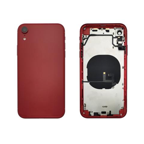 Back Housing W/ Small Parts Pre-Installed For iPhone XR - Red