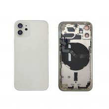 Back Housing W/ Small Parts Pre-Installed For iPhone 12 Mini - White