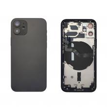 Back Housing W/ Small Parts Pre-Installed For iPhone 12 Mini - Black