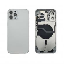 Back Housing W/ Small Parts Pre-Installed For iPhone 12 Pro Max-Silver