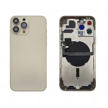 Back Housing W/ Small Parts Pre-Installed For iPhone 13 Pro Max-Gold