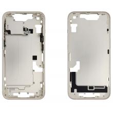 Mid- Frame Housing with Power & Volume Button for iPhone 14- Starlight