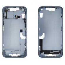 Mid- Frame Housing with Power & Volume Button for iPhone 14 Plus- Blue