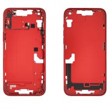 Mid- Frame Housing with Power & Volume Button for iPhone 14 Plus- Red