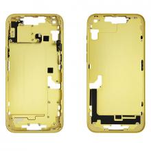 Mid- Frame Housing with Power & Volume Button for iPhone 14 Plus- Yellow