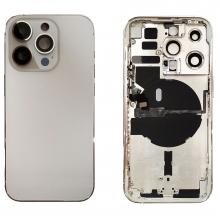 Back Housing W/ Small Parts Pre-Installed For iPhone 14 Pro- Silver