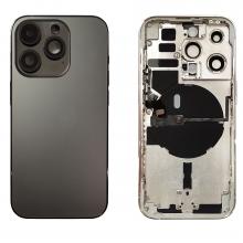 Back Housing W/ Small Parts Pre-Installed For iPhone 14 Pro- Space Black