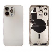 Back Housing W/ Small Parts Pre-Installed For iPhone 14 Pro Max- Silver