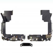 Charging Port with Flex Cable for iPhone 15 PRO (High Quality) -Black Titanium