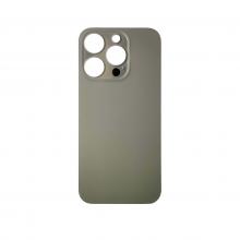 Back Glass For iPhone 15 Pro (Large Camera Hole) - Natural Titanium