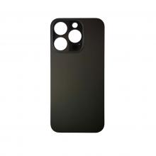 Back Glass For iPhone 15 Pro (Large Camera Hole) - Black Titanium