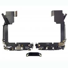 Charging Port with Flex Cable for iPhone 15 Pro Max (High Quality) - Black Titanium
