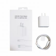 (COMBO) 20W USB-C Quick Charge Wall Charger for iPhone 11 to 14 Series/ SE (2020)/ iPad (High Quality)