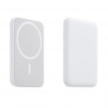 5000 mAh Magnetic Power Bank Magsafe Battery Pack Wireless Charger For iPhone 12/13/14 Series - White 