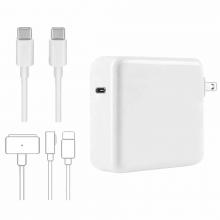 96W USB-C Power Adapter Wall Charger for MacBook - White