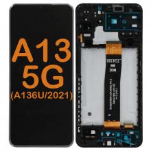 LCD Display Touch Screen Digitizer Frame Replacement Oem Refurbished for Galaxy A13 5G (A136U/ 2021)